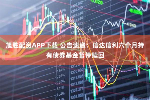 旭胜配资APP下载 公告速递：信达信利六个月持有债券基金暂停赎回